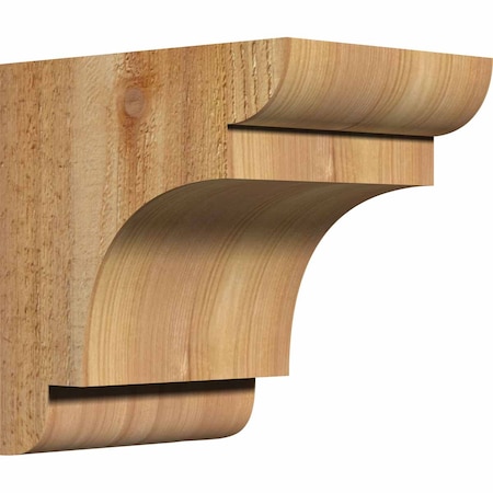 Ekena Millwork New Brighton Rough Sawn Corbel, Western Red Cedar, 6"W x 8"D x 8"H COR06X08X08NEB00RWR